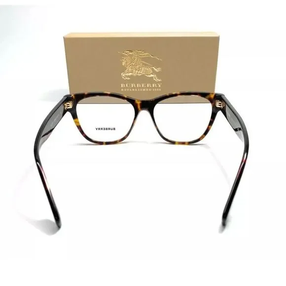 Burberry Women's Dark Havana Square Eyeglasses!